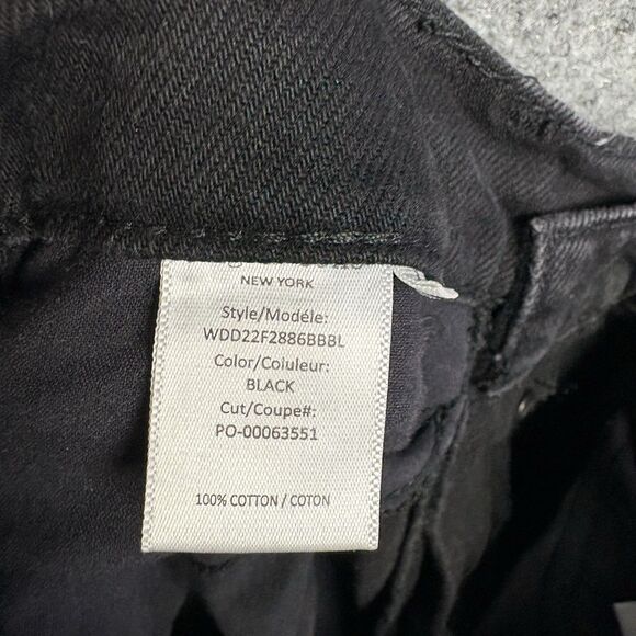 Rag & Bone Alex Straight Jeans Womens Size 26 black Button fly - Picture 11 of 12